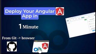 Fastest Way To Deploy Your Angular App