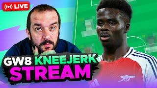 LOW SCORING WEEK... | FPL KNEEJERK GAMEWEEK 9 | LIVE Q&A | Fantasy Premier League Tips 2024/25