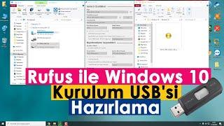 Rufus ile Windows 10 Kurulum USB'si Hazırlama!!!