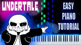 UNDERTALE - Fallen Down || EASY PIANO TUTORIAL by Mr.Creatures