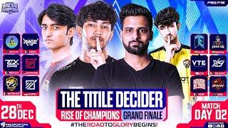 DECIDER DAY ||GRAND FINALS ||RAAD YT,MAFIAS,HS,ELITE,RZX||RISE OF CHAMPIONS S1