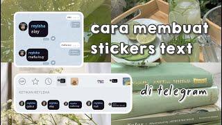 ` cara membuat stiker teks di telegram