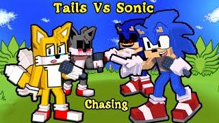 "Chasing" FNF Tails Vs Sonic - VS Tails.EXE (Minecraft Animation)