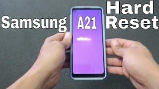 how to factory reset samsung Galaxy A21 forgot password PIN step by step #frp #frpbypass #hardreset