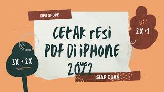 Cetak resi pdf shopee di iphone v2.0