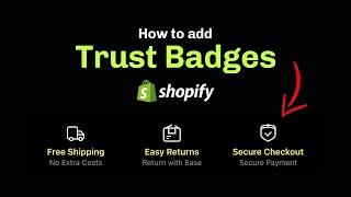 How to Add Trust Badges on Shopify (Easy & FREE 2024)