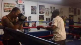 Floyd Mayweather Sr Sucker Punched While Sparring with Charlie Zelenoff