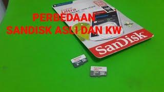 PERBEDAAN SANDISK ASLI DAN KW #sandisk#microsdcard#cekdeskripsiya