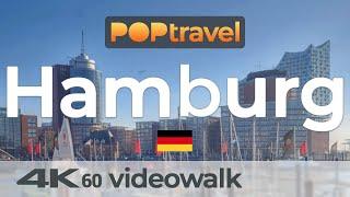 Walking in HAMBURG / Germany - Central City - 4K 60fps (UHD)
