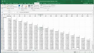 Create Correlation Matrix in Excel