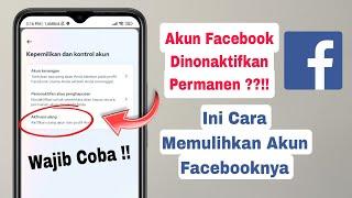 Cara Mengaktifkan Akun Facebook Yang Dinonaktifkan