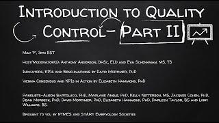 Introduction to IVF Quality Control - Part II