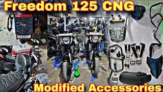 Bajaj Freedom 125 CNG Full Modified  New Back Rest  Plug And Play Modified Accessories