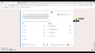 Multiple Choice Grid Questions  in Google Form