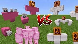 All iron golem vs all zombie combined