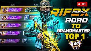 Rifox Gaming Live Stream ROAD TO GRANDMASTER RIFOX GAMING Live now BR RANK PUSH SEASON 43