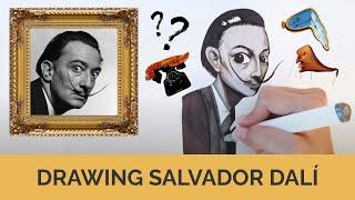 Fun Facts about Surrealist SALVADOR DALI: Anime-Style Drawing Tutorial
