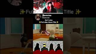 Naruto squad reaction on chichi  #anime #shorts