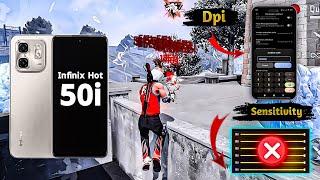 Infinix Hot 50i Free Fire Sensitivity+Dpi+Headshot Settings