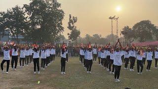 Aerobic Dance Performed By Deocharai High School on the Occasion of Platinum Jubilee Celebration