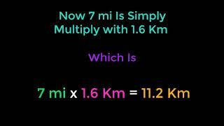 Learn How to Convert Miles into kilometers