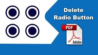 How to clear all the radio buttons in pdf (Prepare Form) using Adobe Acrobat Pro DC