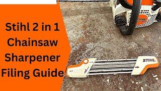 Stihl 2 in 1 Chainsaw Sharpener Filing Guide