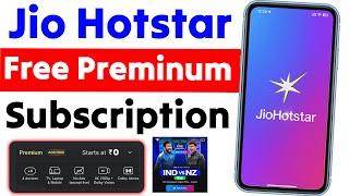 jio hotstar free subscription  || Jio Hotstar Subscription Free 2025 | Jio Hotstar Subscription Free