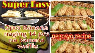 Banana Waffle | Swak Pangnegosyo |  Easy Breakfast Recipe | Banana | Saging na Saba | Waffle | #45