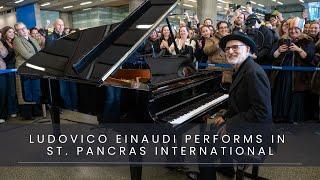 Ludovico Einaudi delights onlookers at St. Pancras International