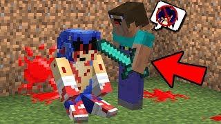 NOOB VS CREEPYPASTA KILLING SONIC.EXE MINECRAFT TROLL + ROLEPLAY