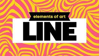 Elements of Art: Line - Art Lesson for Beginners, Elementary & Middle School Art #lineart #line