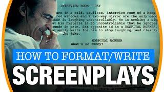 How to write and format screenplays like a pro! Script writing tips and tricks