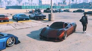 GTA5 DRAG RACING INSANE RUNS!!! SUPER CAR MEET