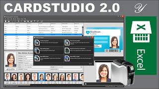 CardStudio 2.0 Usando Excel Base de Datos y PrintStudio de Zebra Technologies para credenciales PVC