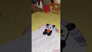 Cute panda  bookmark#youtubeshorts #diy #artandcraft #shorts#pandabookmark