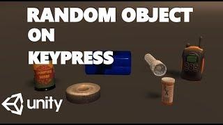 HOW TO GENERATE A RANDOM OBJECT ON KEY PRESS IN C# UNITY TUTORIAL