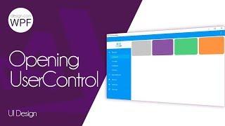 C# WPF Design UI - Dropdown Menu - Opening UserControls