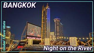 Bangkok Night Out the River ICONSIAM and Skyline Film  Thailand