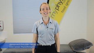 Advanced shoulder rehab exercise: Physio Adelaide
