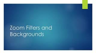 Zoom Filters