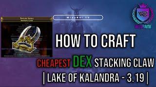 How To Craft a Dex Stacking Claw | Path of Exile 3.19 | Lake of Kalandra