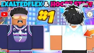 I PLAYED WITH @FlexPlayz AND A @robloxhoopz STAFF! (Roblox Hoopz )