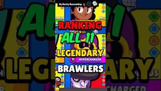 Ranking Every LEGENDARY Brawler #brawlstars #shorts