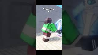 What player see vs what Sans see #shorts #undertale #roblox