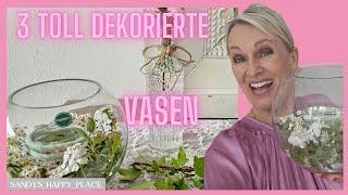 3 GENIALE VASEN | 3 herrliche und günstige, weiße Dekoideen | schnelle Tischdekorationsideen 