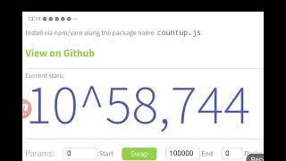 countup.js 10^60000 to 10^100000