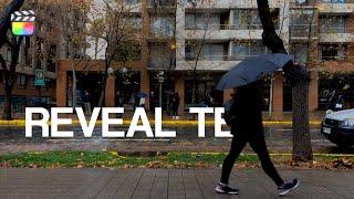 Reveal Text As You Walk | Final Cut Pro Tutorial | The Final Ideas