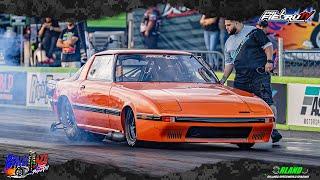 Mazda Rx7 13b Turbo Padilla Racing en Bracketazo para PAPA 2024 Orlando Speedworld - PalfiebruTV