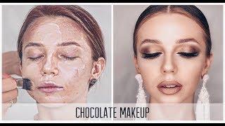 Шоколадный МАКИЯЖ пошагово. Make Up | Анна Комарова